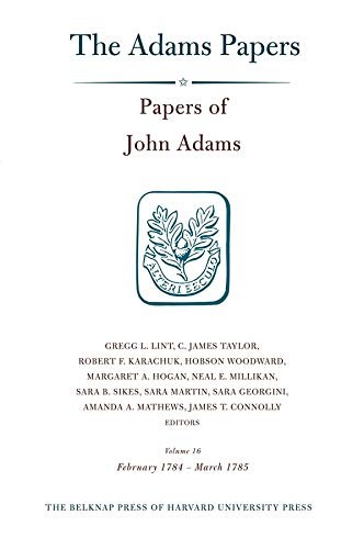 Cover for Papers of John Adams Vol. 16