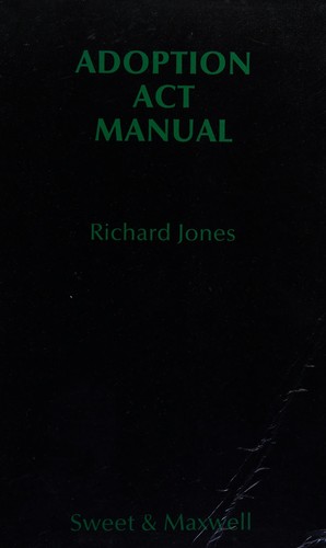 Cover for Adoption Act Manual