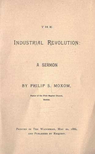 Cover for The industrial revolution