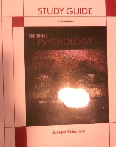 Cover for Study Guide for Abnormal Psychology