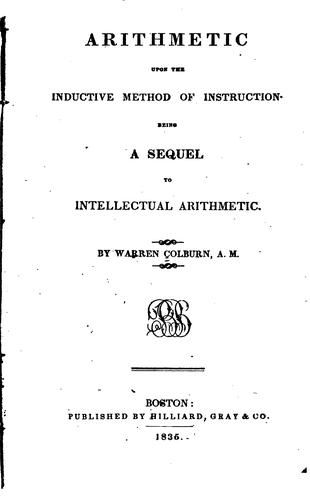 Cover for Arithmetic Upon the Inductive Method of Instruction: Being a Sequel to ...