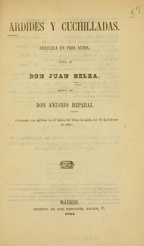 Cover for Ardides y cuchilladas