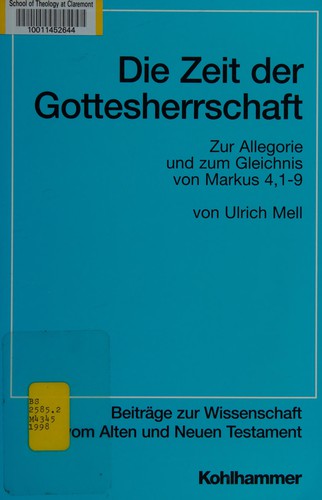 Cover for Die Zeit der Gottesherrschaft