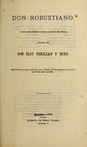 Cover for Don Robustiano