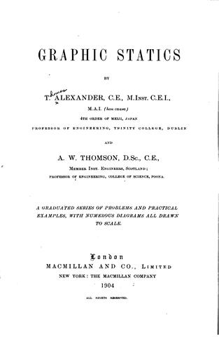 Cover for Graphic Statics