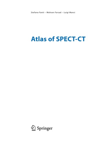 Cover for Atlas of SPECT-CT