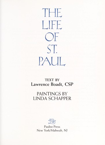 Cover for The life of St. Paul
