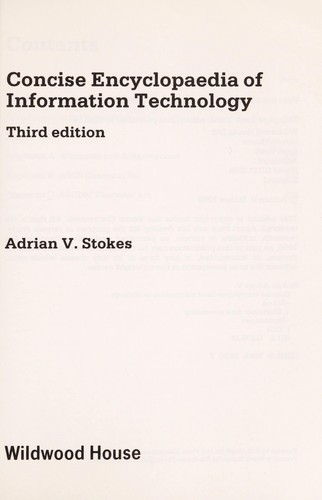 Cover for Concise encyclopaedia of information technology