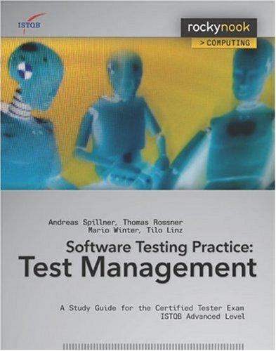 Cover for Software Testing Practice: Test Management