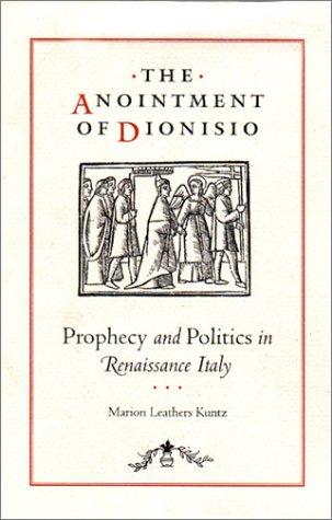 Cover for The Anointment of Dionisio