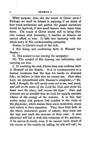 Cover for Christ's healing touch, and other sermons: Preached at Surbiton (1861-1870)