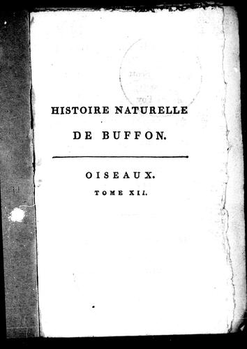 Cover for Histoire naturelle de Buffon