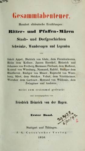 Cover for Gesammtabenteuer