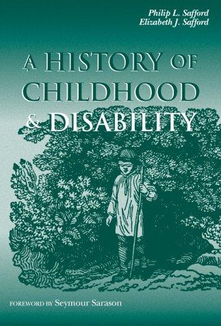 Cover for A history of childhood and disability