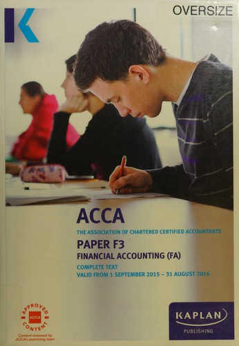 Cover for ACCA paper F3 and FIA Diploma in Accounting and Business, financial accounting (FA/FFA)