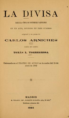 Cover for La divisa