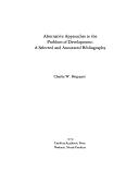 Cover for Alternative approaches to the problem of development