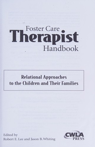 Cover for Foster care therapist handbook