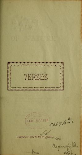Cover for Verses