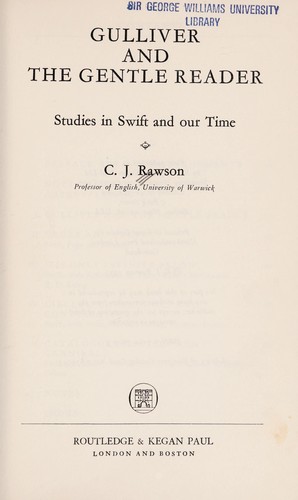 Cover for Gulliver and the gentle reader