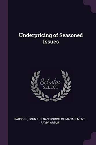 Cover for Underpricing of Seasoned Issues