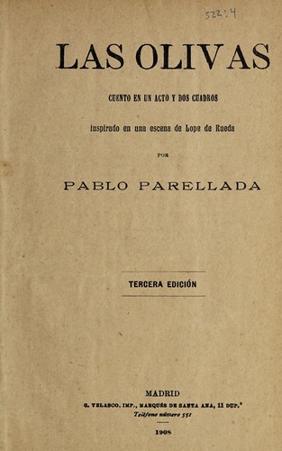 Cover for Las olivas