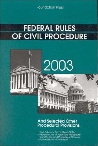 Cover for Clermont's Federal Rules of Civil Procedure, 2003 (Statutory Supplement)