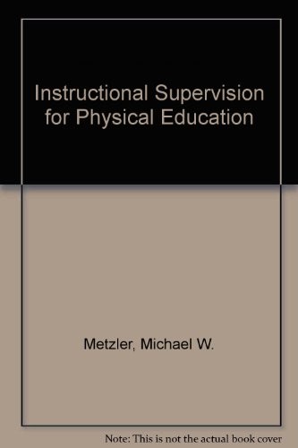 Cover for Instructional supervision for physical education