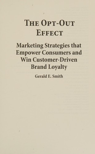 Cover for Opt-Out Effect