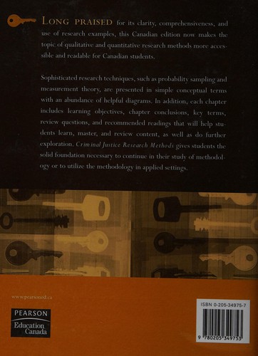 Cover for Criminal justice research methods