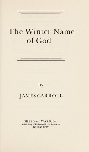 Cover for The Winter Name of God