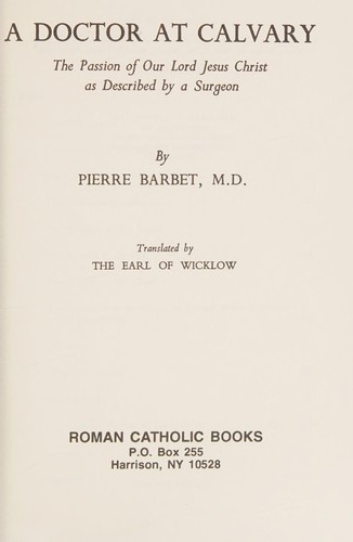 Cover for A Doctor at Calvary