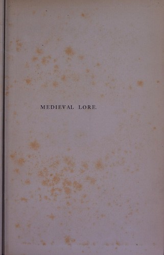 Cover for Medieval lore