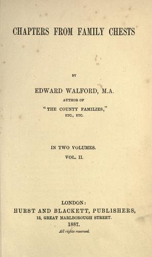 Cover for Chapters from family chests
