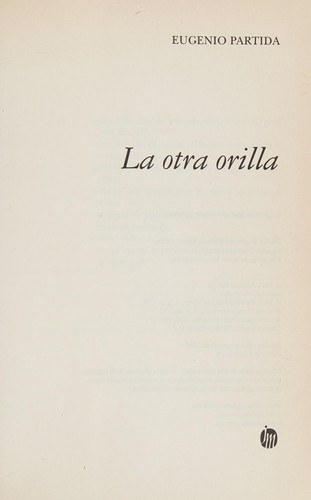 Cover for La otra orilla