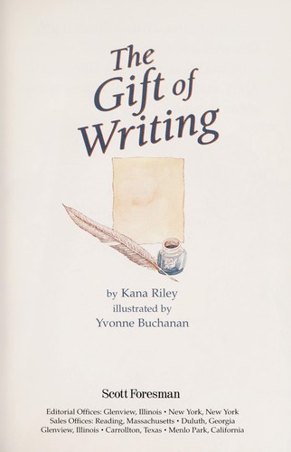 Cover for The gift of writing