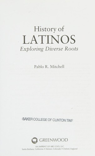 Cover for History of Latinos