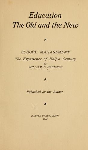 Cover for Education