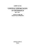 Cover for Geistige Stromungen in Osterreich, 1867-1918
