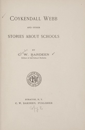 Cover for Coykendall Webb