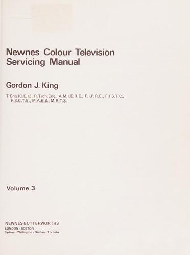 Cover for Newnes Color Television Servicing Manual