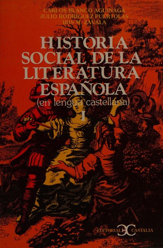 Cover for Historia Social de La Literatura Espanola I
