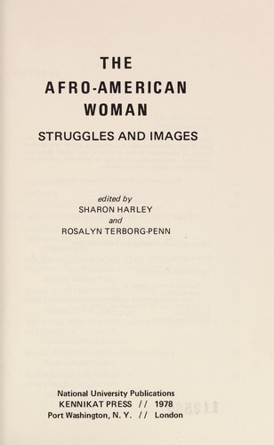 Cover for The Afro-American woman