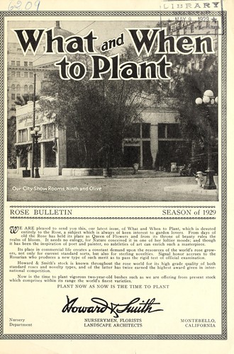 Cover for What and when to plant
