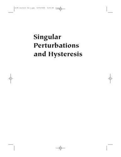 Cover for Singular perturbations and hysteresis