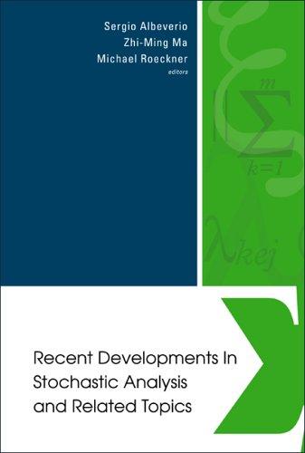 Cover for Recent Developments In Stochastic Analysis And Related Topics