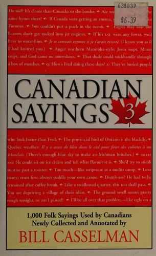 Cover for Canadian sayings 3