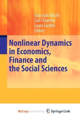 Cover for Nonlinear Dynamics in Economics, Finance and the Social Sciences