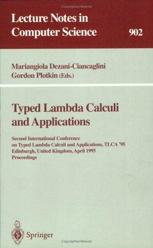 Cover for Typed lambda calculi and applications