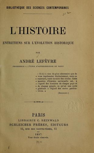 Cover for L'histoire